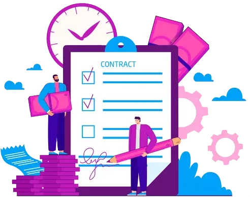 Online loan comparison illustration